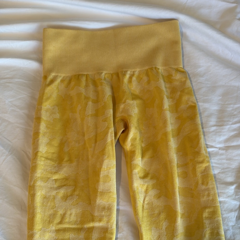 NVTGN Yellow Camouflage Leggings